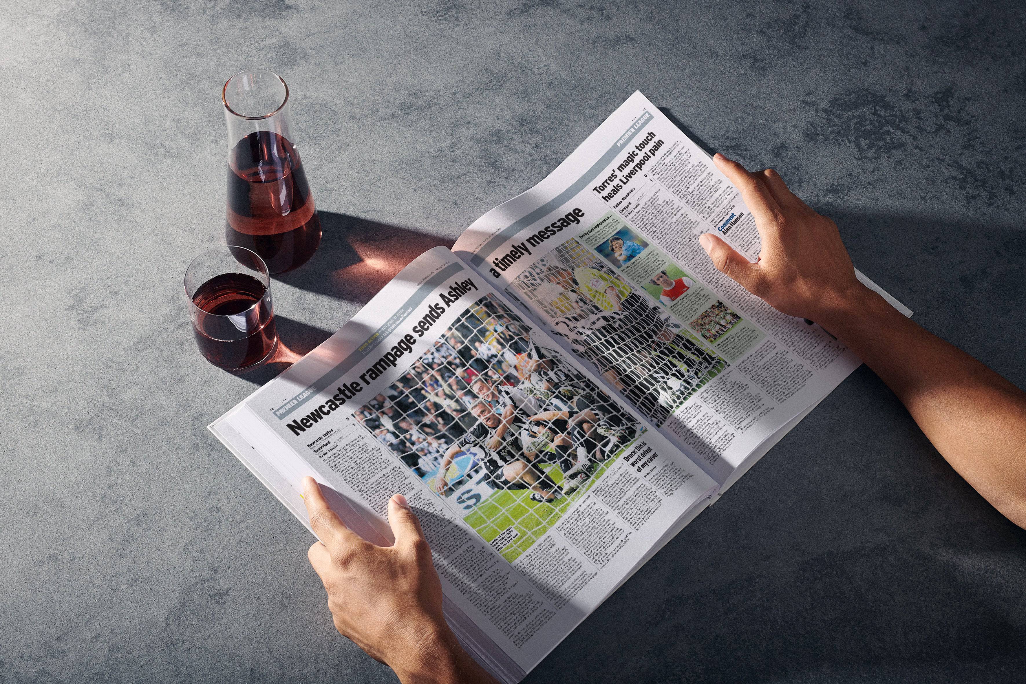 The Football History of Newcastle United Telegraph Edition Book - Image 5