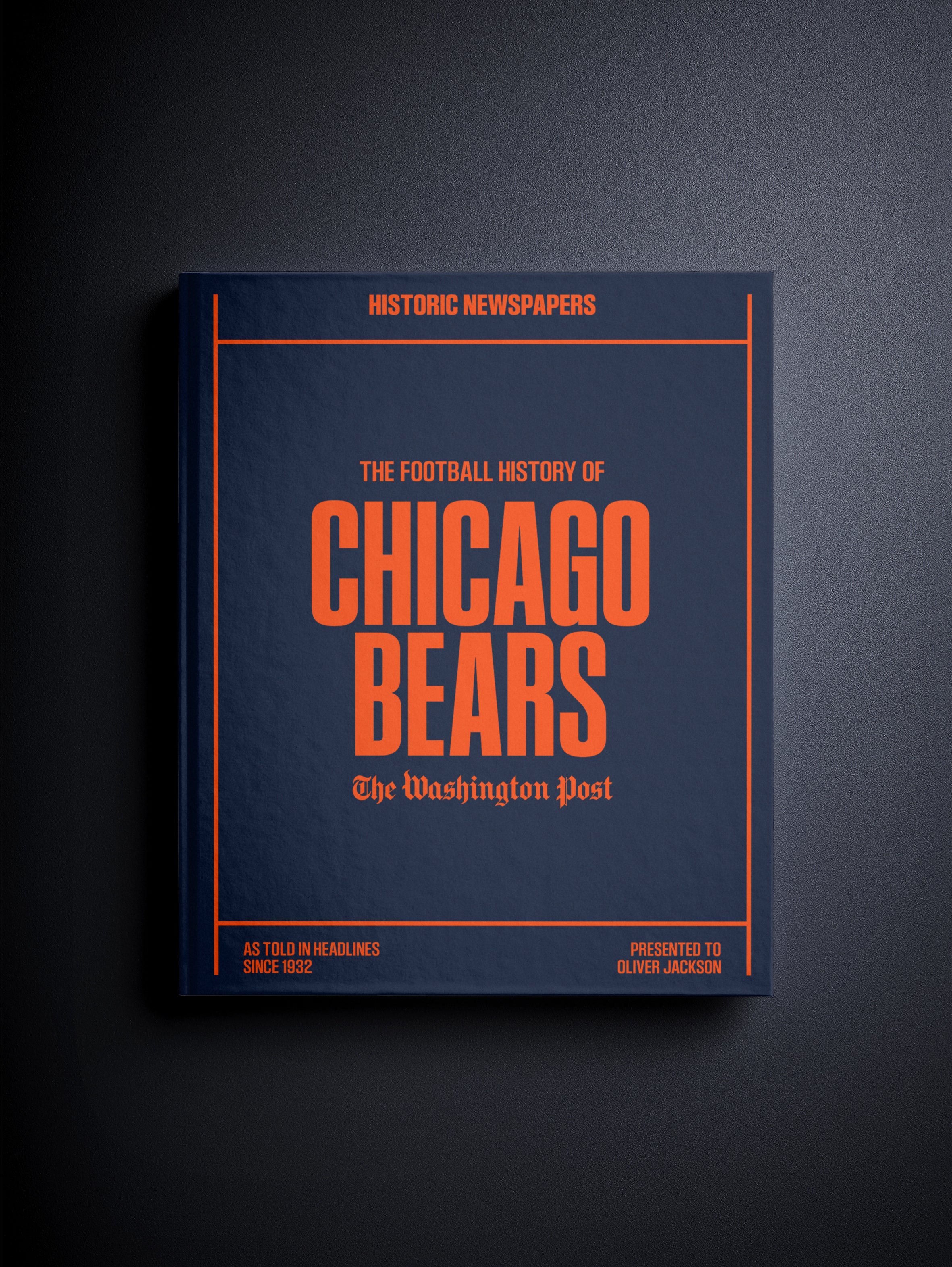 The Football History of Chicago Bears Washington Post Edition Book - Image 10