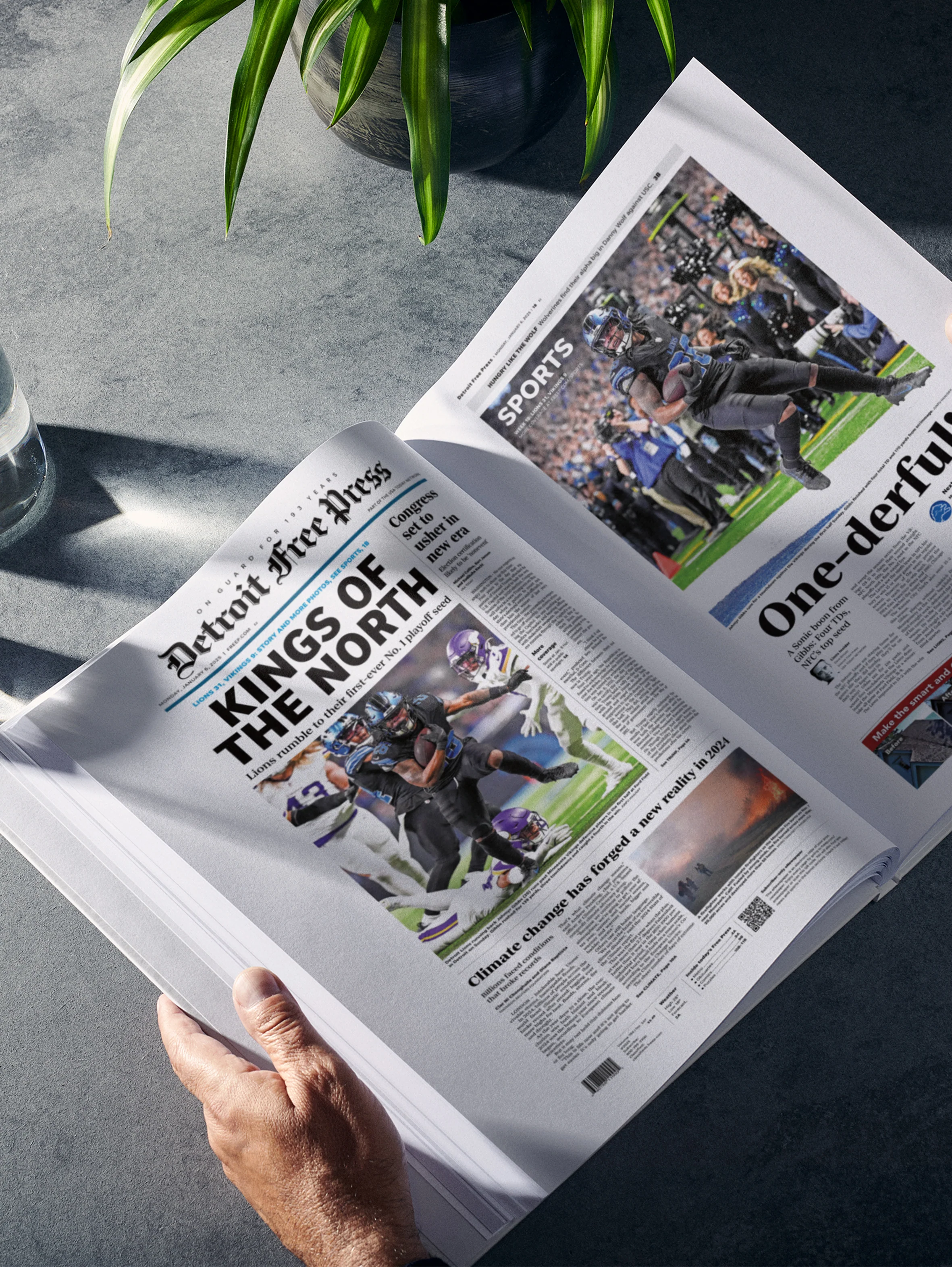 The Football History of Detroit Lions Detroit Free Press Edition - Image 4